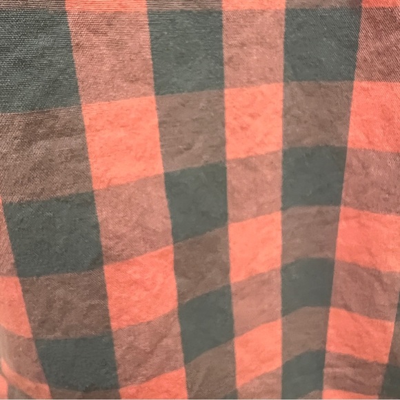 J. Crew Salmon & Blue Plaid Shirt Button Down Slim XL - Picture 2 of 5